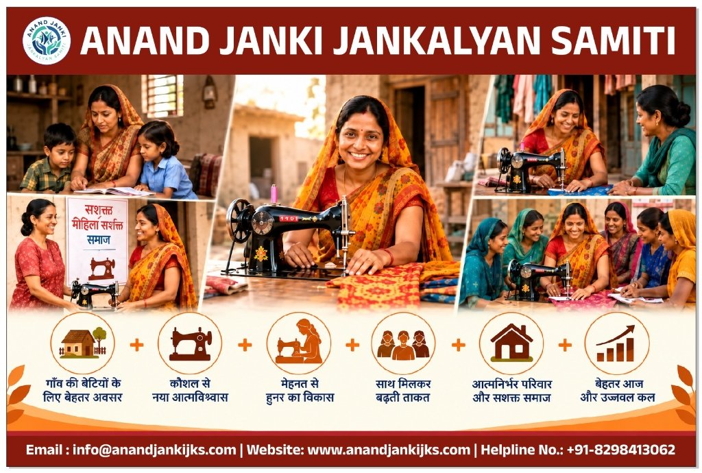 Anand Janki Jankalyan Samiti Women Empowerment & Silai Kendra Banner
